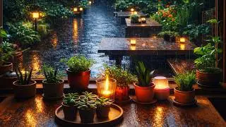 🌧️ Cozy Cafe Rain Sounds (3 HOURS) | Deep Sleep & Relaxation (No Music)