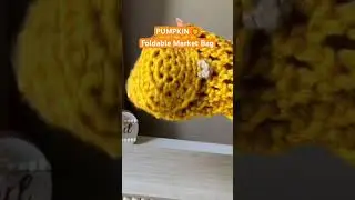 Складная сумка для супермаркета в виде тыквы, связанная крючком #шорты