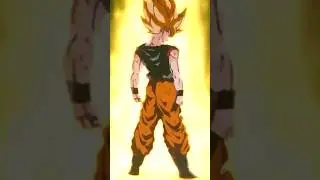 Most iconic moment for DBZ fans, Goku's first transformation #dbz #goku #dbs #shorts #fyp