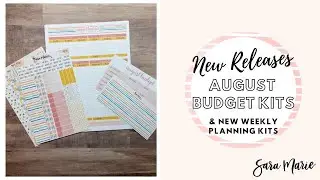 AUGUST NEW RELEASES | Sara Marie Stickers | Budget & Weekly Kits |