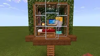 Easy and small tree house #minecraft #viral #tranding