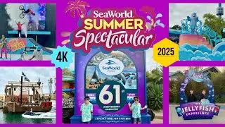 🐬 [4K] Summer Spectacular at SeaWorld San Diego | Pirates Ahoy!, BMX Blast, Fireworks & More! 🌊