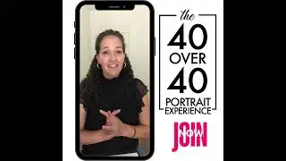 40 over 40 Portrait Experience Michelle Hayes Studio.