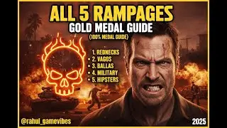 GTA 5: All 5 Rampages Walkthrough (100% Gold Medal Guide) - 2025 @Rahul_gamevibes #gta  #gaming 