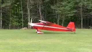 Wittman Tailwind take-off at Mt View fly-in NH 6-27-15