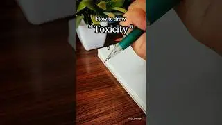 How to draw toxicity ￼💀#art #creepy #darkart #darkartists #drawing