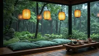 Calm Jazz Instrumental In Lush Forest View | Ambient Music For Productivity, Sleep