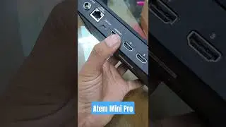 Atem Mini Pro, 4 channel HDMI switcher for live streaming #atemminipro