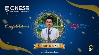 From OneSB to TCS: Siddarth R Nair&rsquo;s Dream Job Success Story 🚀 | OneSB | Bnagalore