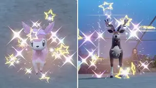 SHINY SPRING DEERLING and SAWSBUCK after 2401 ENCOUNTERS in POKEMON SCARLET