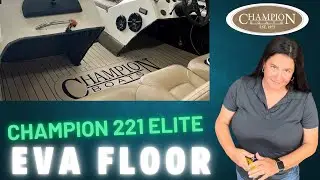 Champion 221 Elite Bass Boat EVA Floor Install. DIY.