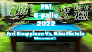 Jari Kauppinen Vs  Riku Hietala Winner round 1 8 Pallo pohjanmaan mestaruus 2022
