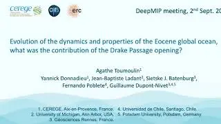 Agathe Toumoulin - Drake Passage opening - 6th DeepMIP meeting
