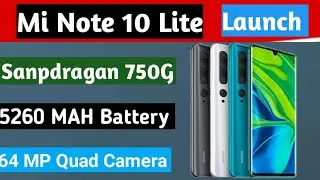 MI Note 10 Lite Launch Specifications Review in Hindi, Technicaljj