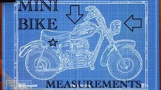 Mini bike frame measurements for plans blueprints