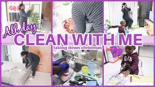 2024 WHOLE HOUSE CLEAN WITH ME | DIASTER CLEANING AFTER CHRISTMAS + OVERWHELMED MOM CHAT |Natay Webb