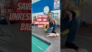 Save an unconscious baby in pool #emergency #baby #drowningpool