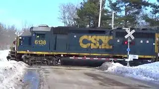 CSX B778 in Sandy Creek NY...2-13-2018 { Tuesday }