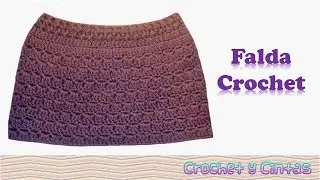 Falda tejida a crochet ganchillo