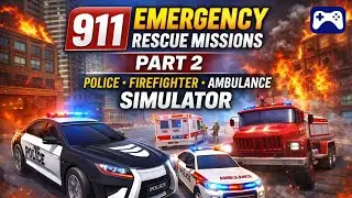 911 Emergency Rescue Missions 🚒 | Police, Firefighter & Ambulance Driving Simulator 3D Gameplay 2026