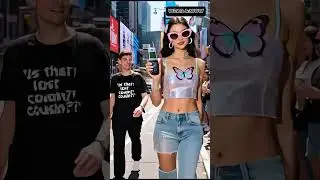 Y2K Fashion Takes Over Times Square! 💿🦋 NYC Turns into a 2000s Runway