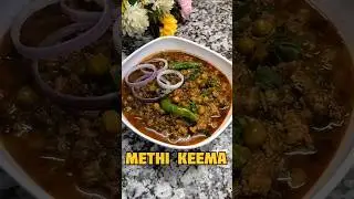Methi mutton Keema recipe#shorts  #winter #mutton#desifood #viral #methi#keema