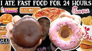 I ate FAST FOOD for 24 Hours | Cheat Day 🤪