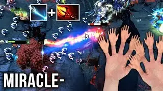 Miracle- Tinker Super Fast Hands Laser + Dagon = Instant Death - Dota 2 Patch 7.20e