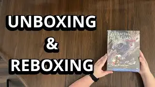 Wraith and the Giants: New Dawn Expansion - Solo Game Unboxing & Reboxing - What's in the Box?
