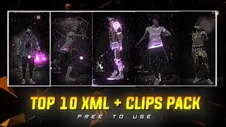 🔺Free Fire Top 10 Xml + Cc + Clips 🔸ff Clips For Editing🔸ff Emote Clips 🔸ff clip🔻