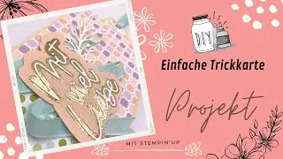 Einfache Trickkarte mit Embossing