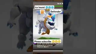 Ice hound🥶🥶🥶 🆚 Defender | clash of clan | #clashofclans #shortvideo #viralshort #gaming #