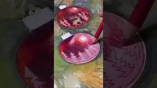 How to Paint Realistic Christmas Ornaments in Watercolor & Polychromos #youtube #watercolorpainting
