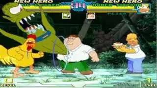 Immortal Gaming  Mugen HD Team Homer and Peter VS Team Kang and Big Chicken