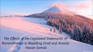 The Effects of the Legislated Statements of Remembrance in Repelling Grief and Anxiety- Hasan Somali