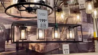 LOWE'S LIGHTING SECTION HOME LIGHTS LAMPS / Florida / USA