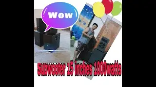make my subscoop 15 inches 1000watts (subwoofer D15 1000 watts)
