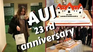 Vlog #3 AUI 23rd anniversary 😂10 Dhsالذكرى الثالثة والعشرين لجامعة الأخوين + ربحت