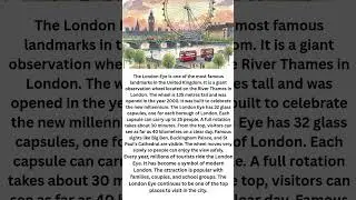 Englis Reading - London Eye #english #englishlanguage #angielski #learnenglish #funny #funnyvideo