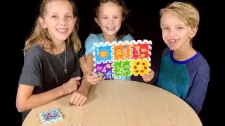 Learn English Numbers! Colorful Puzzle with Sign Post Kids!