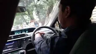 New Car Test Drive. Toyota Aqua Hybrid 2014 Test Drive at Dhaka, Bangladesh.