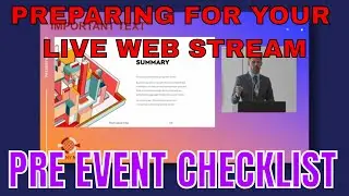 Livestream Pre Event Checklist
