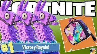 3 LLAMAS IN ONE GAME! - Fortnite Battle Royale Gameplay Brite Bag Backbling!?