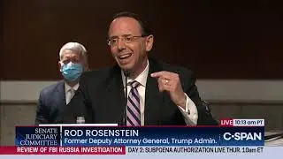 Lindsey Graham & Rod Rosenstein discuss Andrew McCabe