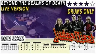 Beyond the Realms of Death (Live) (DRUMS ONLY) - Judas Priest | DRUM SCORE | #572 DRUMSCRIBE