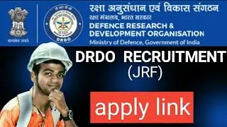 drdo jrf recruitment | junior research fellow