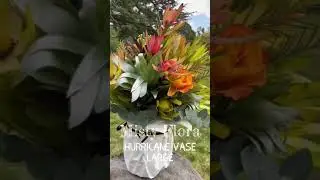 Misty Flora - Large Hurricane Vase