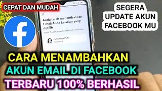 cara menambahkan akun email di facebook terbaru 100% berhasil