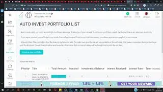 Fast invest quick loock at the basic functions for auto invest and earning passive income interest