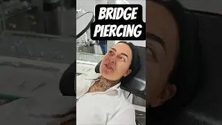 Natascha bekommt die Bridge gestochen 💉 #PiercingStudioWermelskirchen #bridgepiercing #piercing